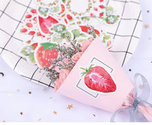 Load image into Gallery viewer, Mo•Card Paper Sticker Box- Strawberry Cheese

