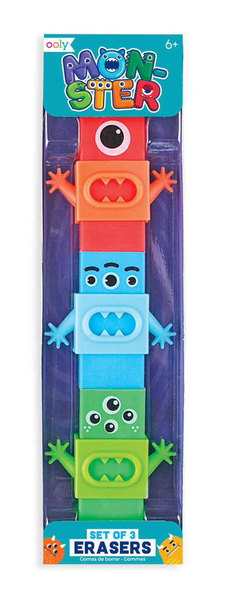 Ooly Monster Erasers Set