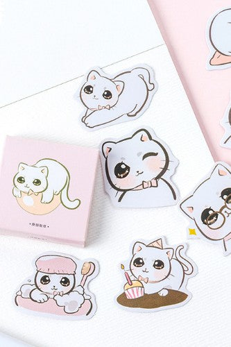 Sticker Box- Big Eyed Cat