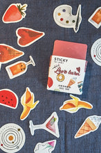 Load image into Gallery viewer, Miss Time Sticker Box- Food Love
