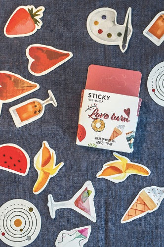 Miss Time Sticker Box- Food Love